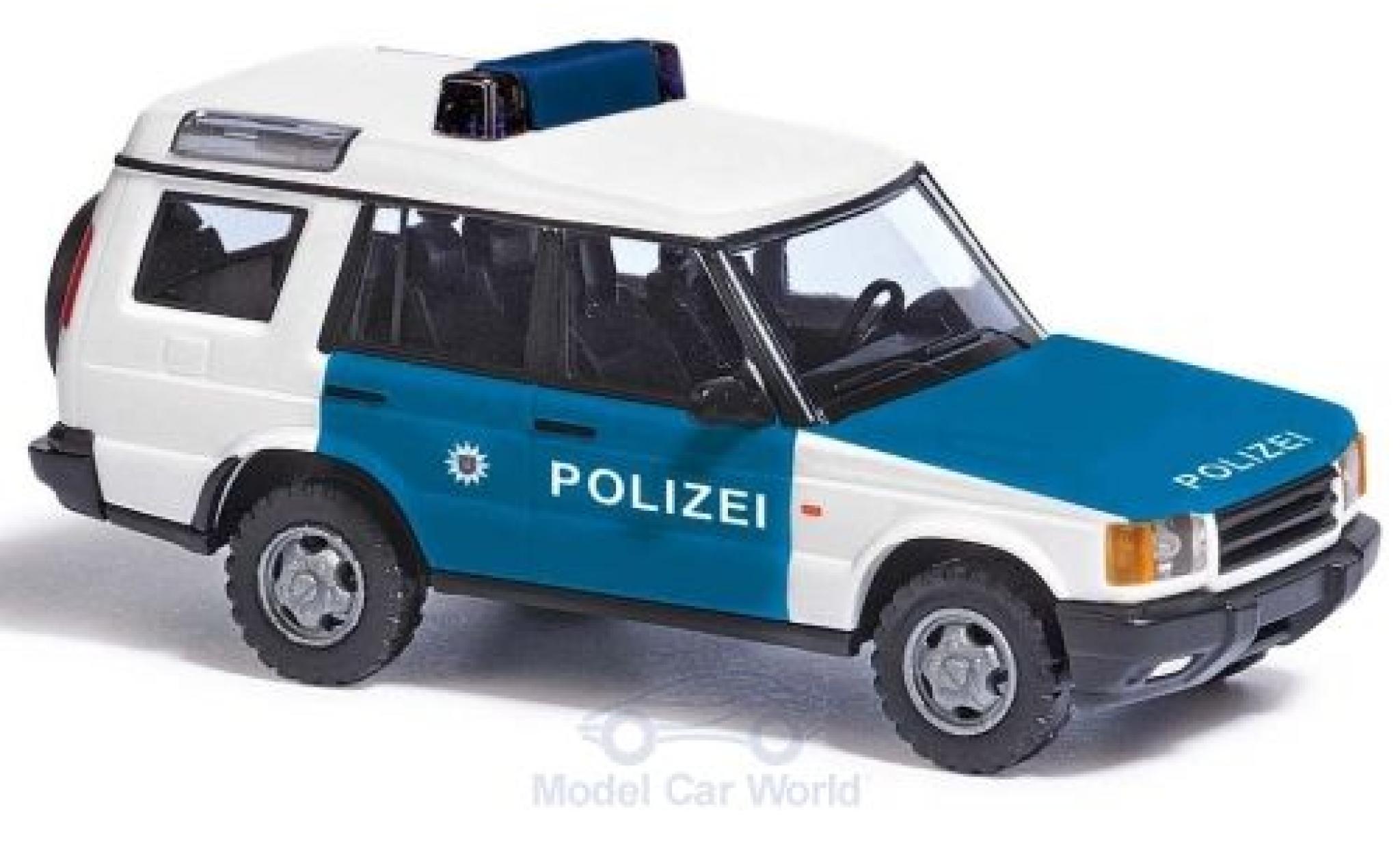 Land Rover Discovery 1/87 Busch Polizei Thüringen 1998 modellino in miniatura