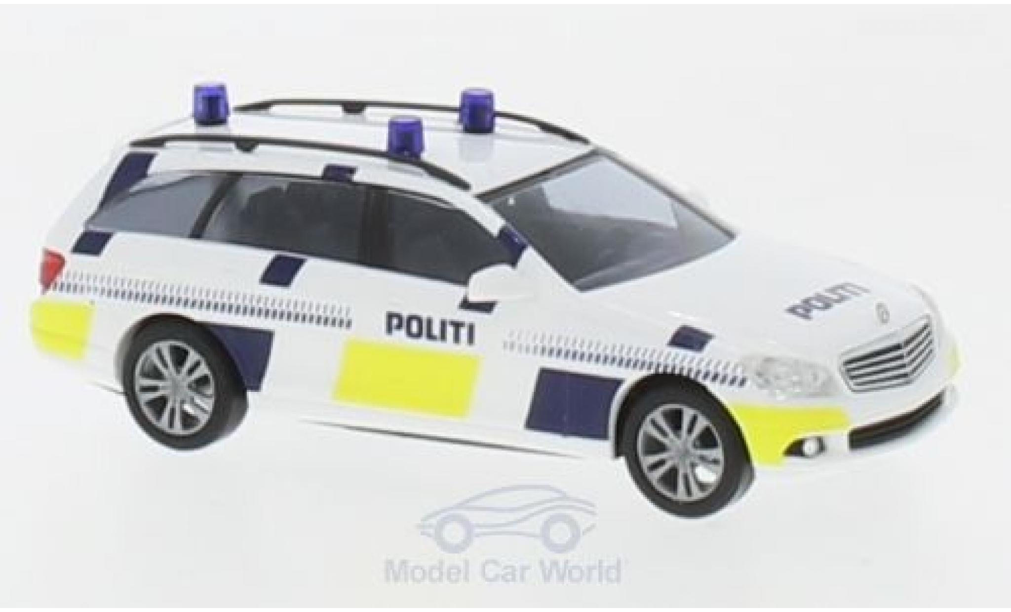 Mercedes Classe C 1/87 Busch T-Modell Politi modellino in miniatura