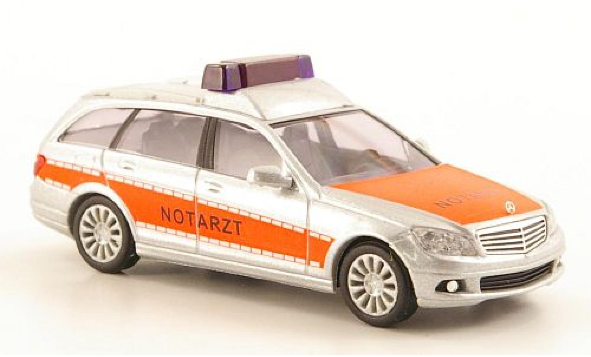 Mercedes Classe C 1/87 Busch T-Modell (S204) Notarzt modellino in miniatura