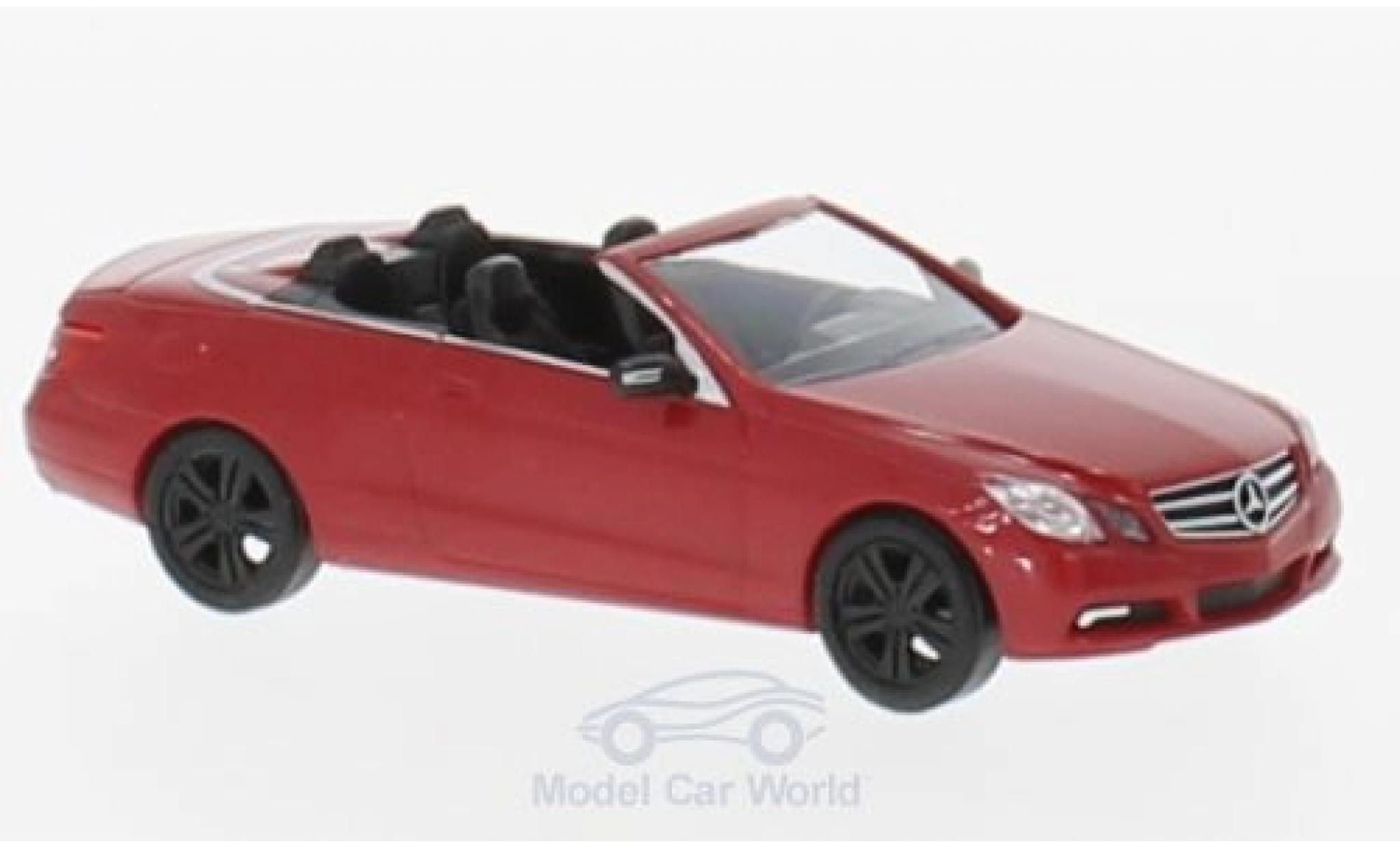 Mercedes Classe E 1/87 Busch Cabriolet Sport (A 207) rosso 2010 modellino in miniatura