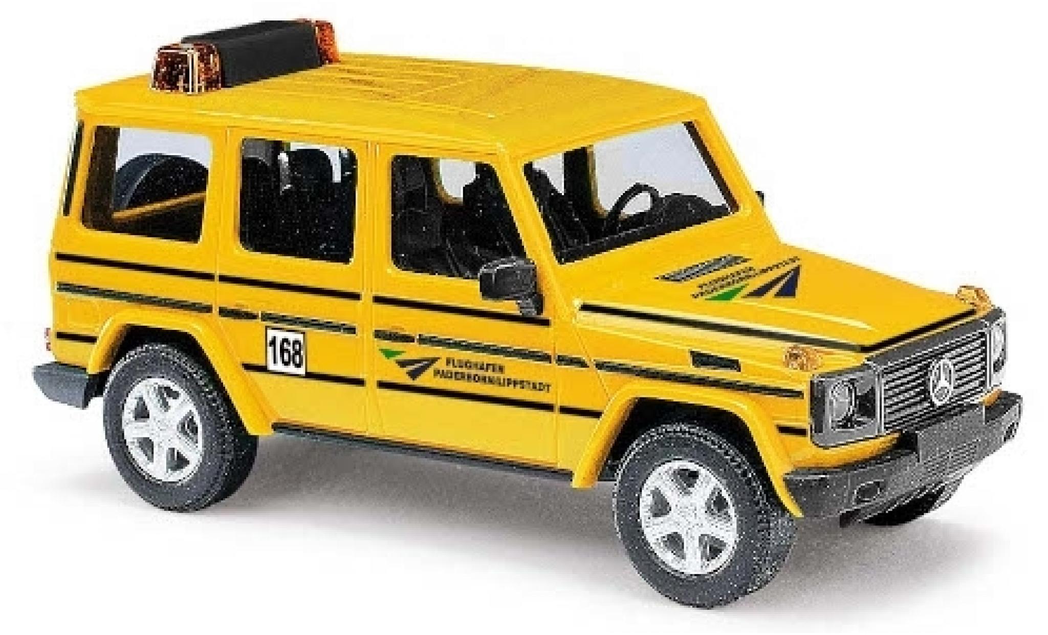 Mercedes Classe G 1/87 Busch Flughafen Paderborn/Lippstadt 1990 suivre Me modellino in miniatura