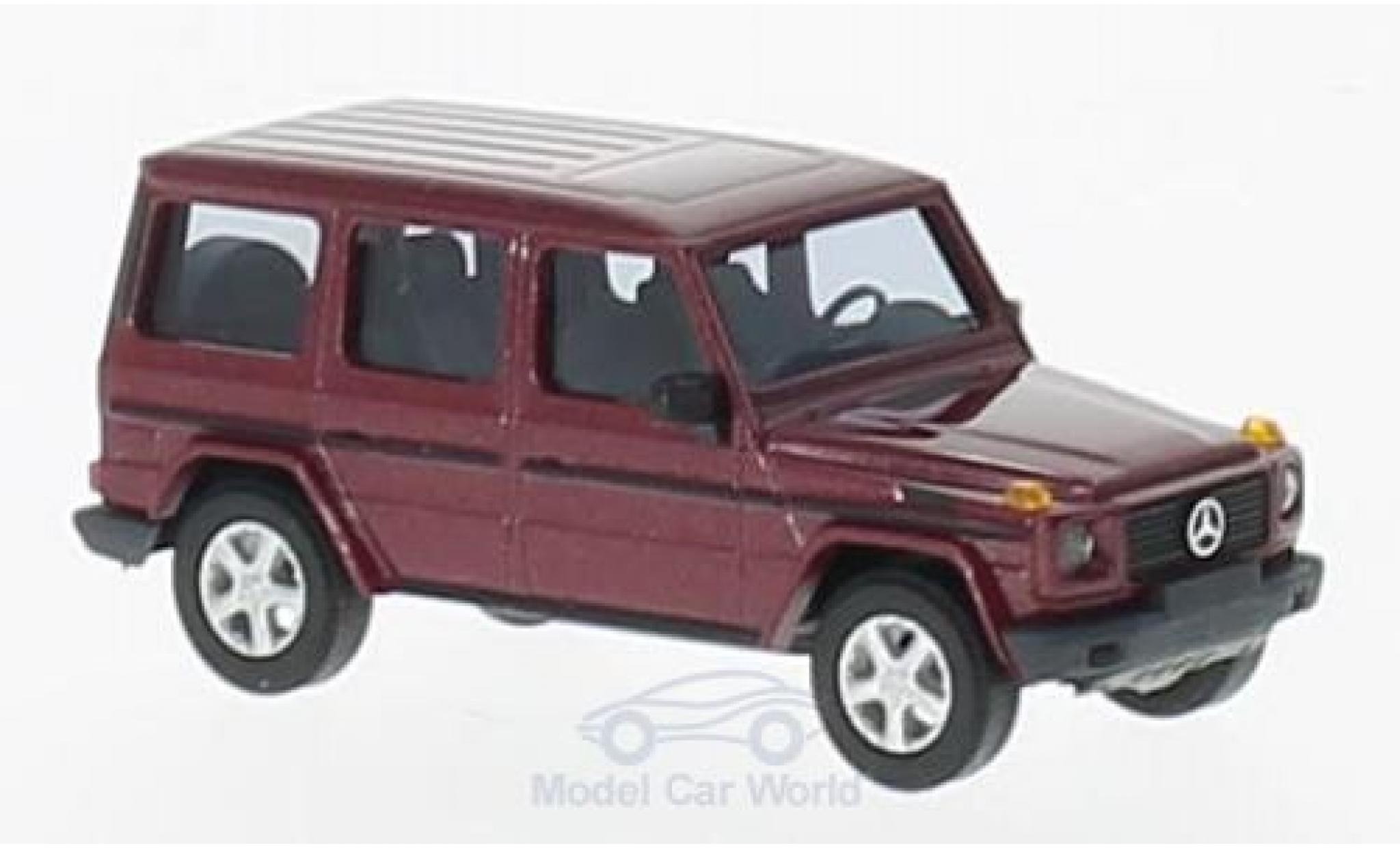 Mercedes Classe G 1/87 Busch metallico rosso 1990 modellino in miniatura