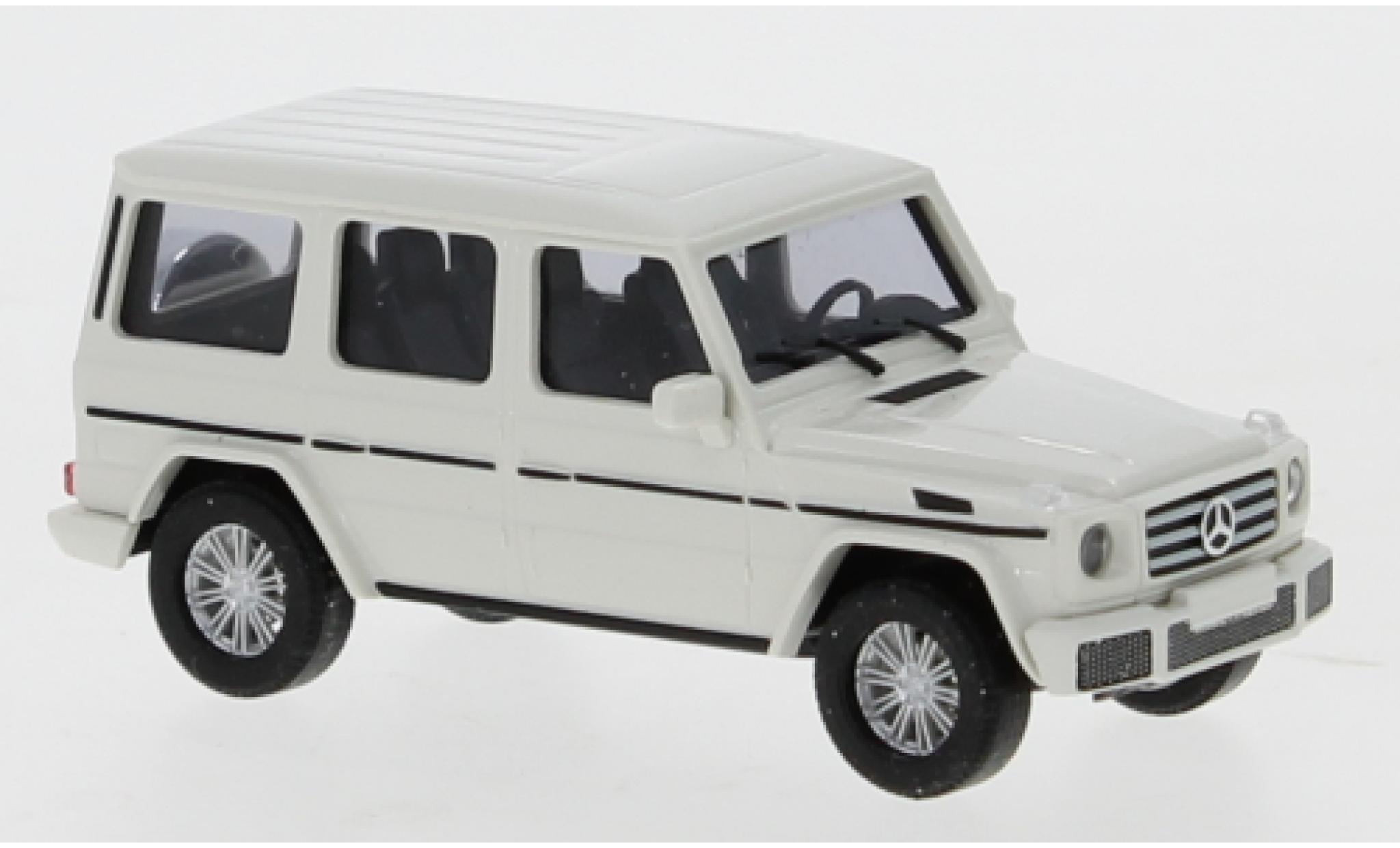 Mercedes Classe G 1/87 Busch (W463) bianco avec plus Stoßstange modellino in miniatura