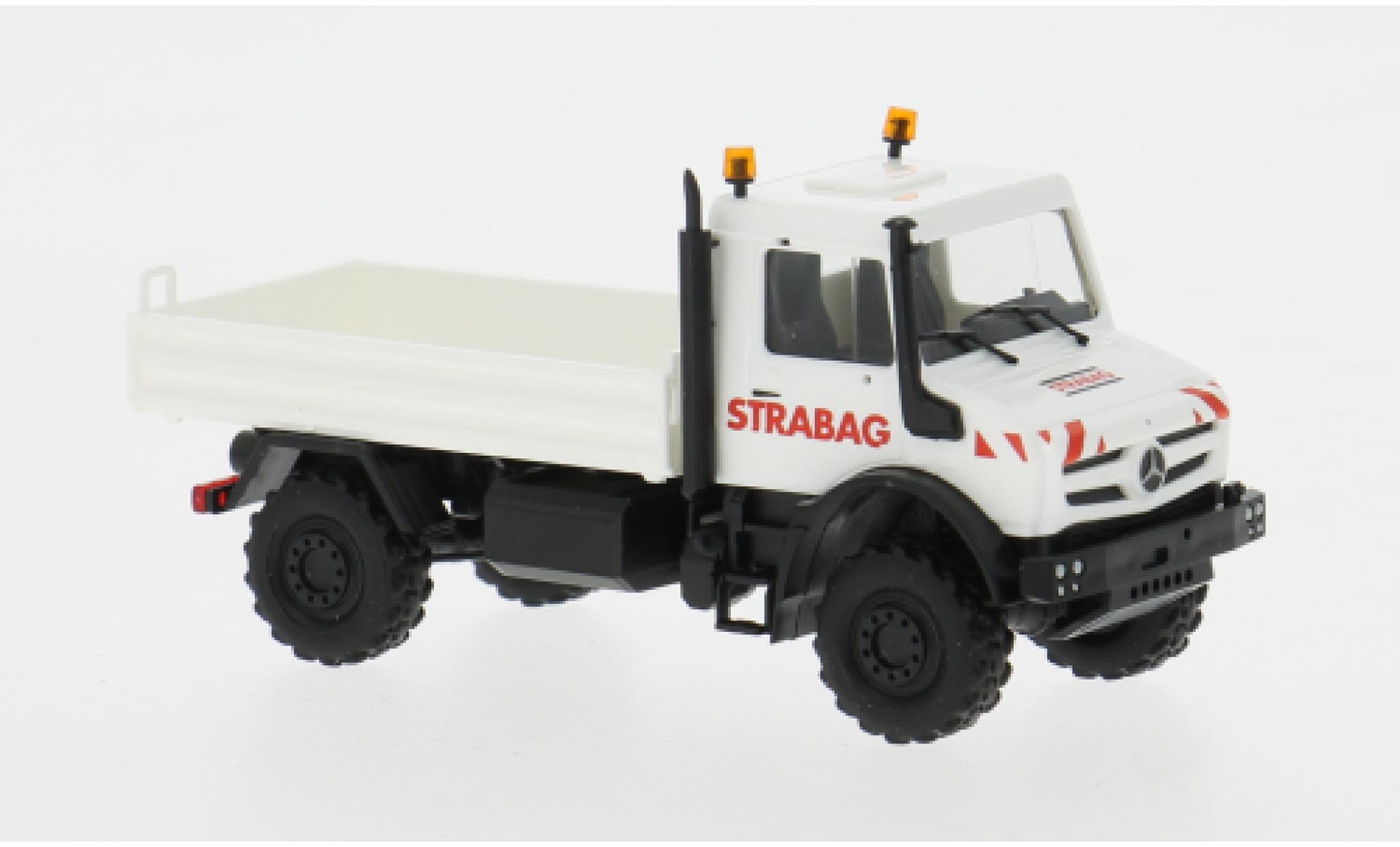 Mercedes Unimog 1/87 Busch U5023 2013 STRABAG 1:87 modellino in miniatura
