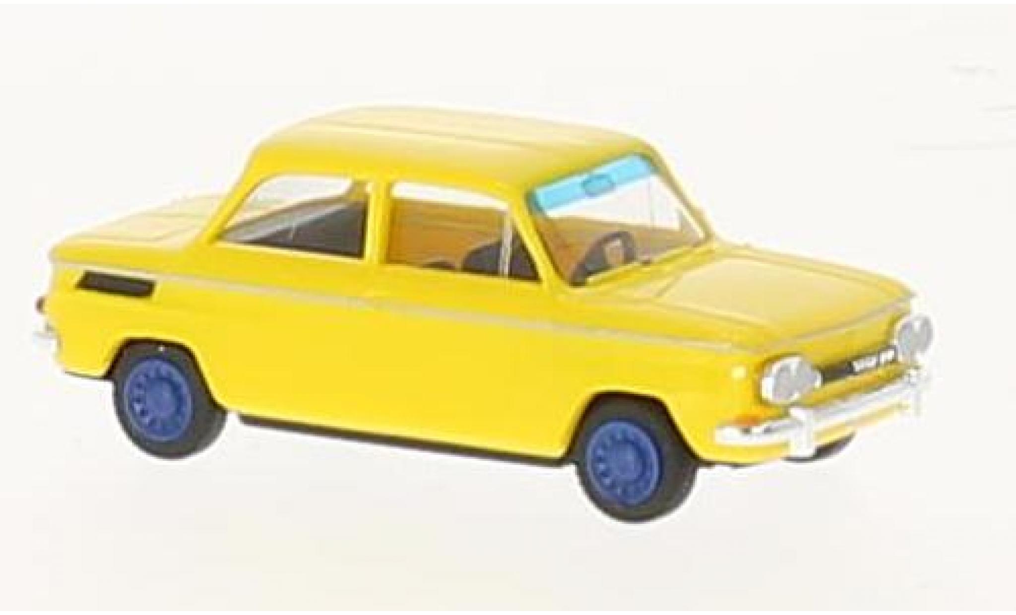 NSU 1000 1/87 Busch TT giallo 1965 modellino in miniatura