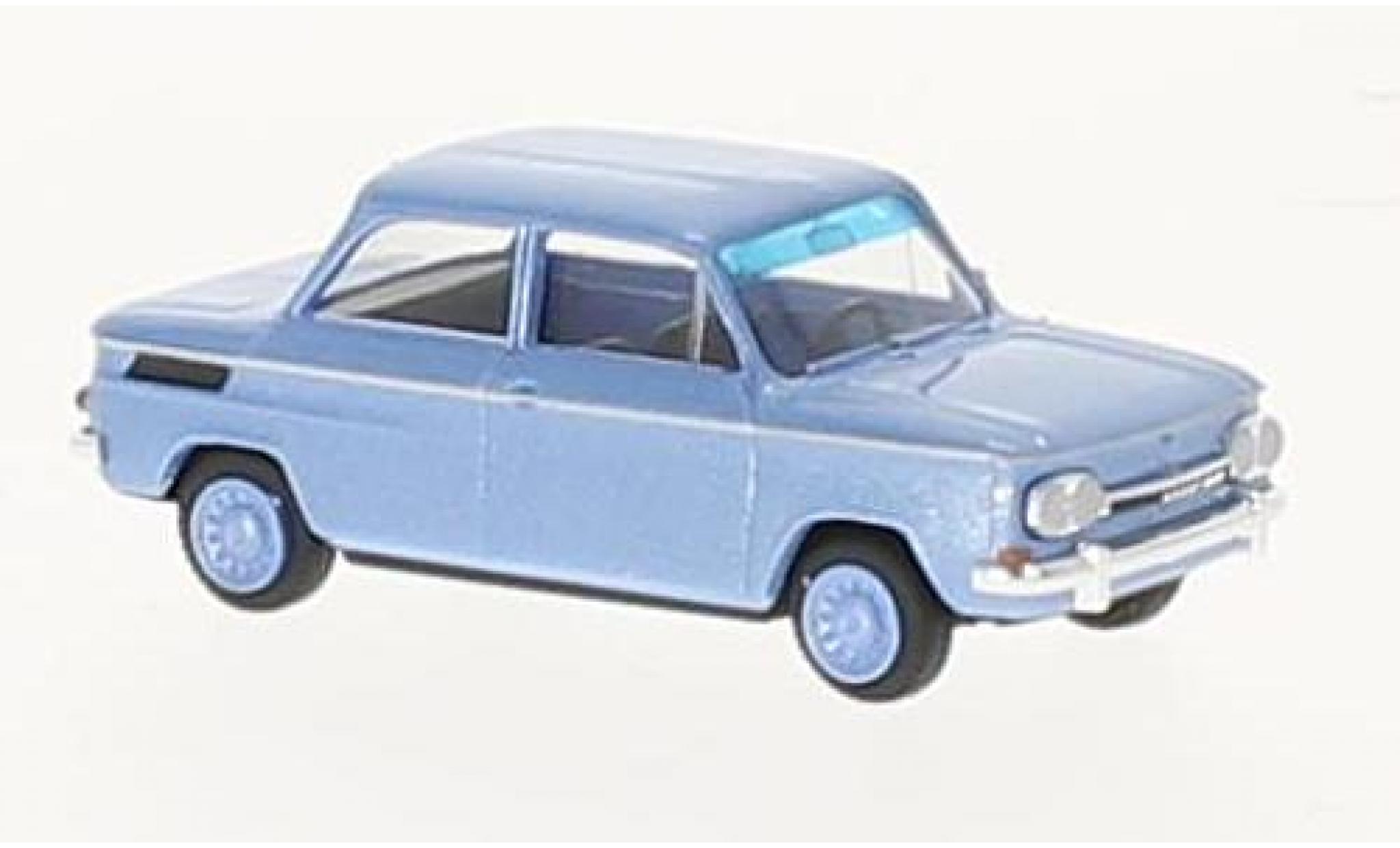 NSU 1000 1/87 Busch TT metallico blu 1965 modellino in miniatura