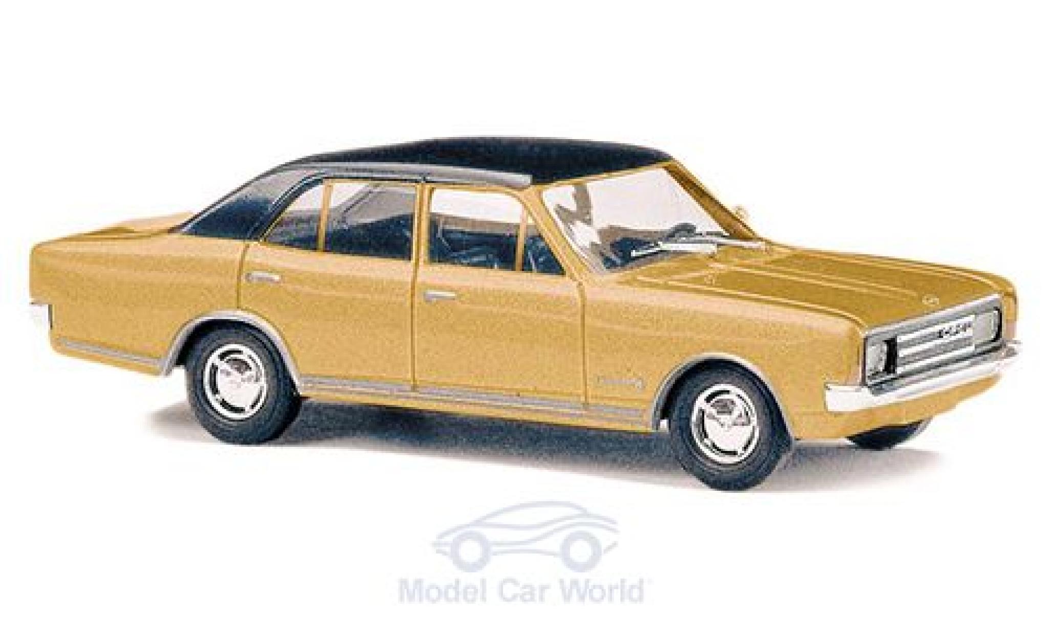 Opel Rekord 1/87 Busch C gold/nero 1966 modellino in miniatura