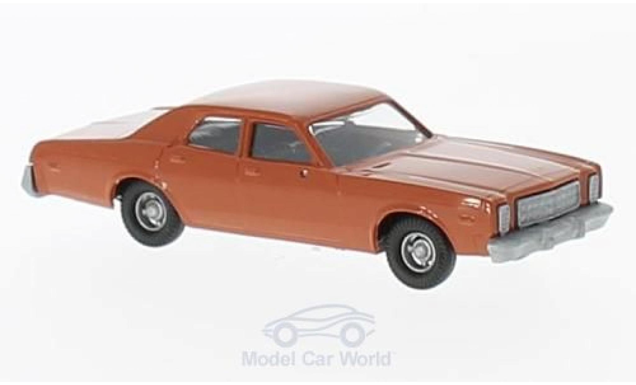 Plymouth Fury 1/87 Busch rosso 1976 modellino in miniatura