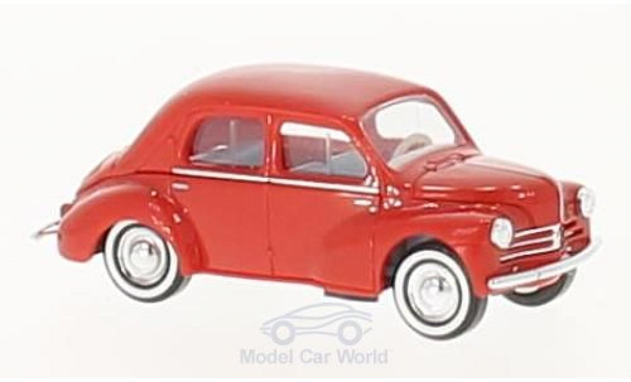 Renault 4CV 1/87 Busch rosso 1958 modellino in miniatura