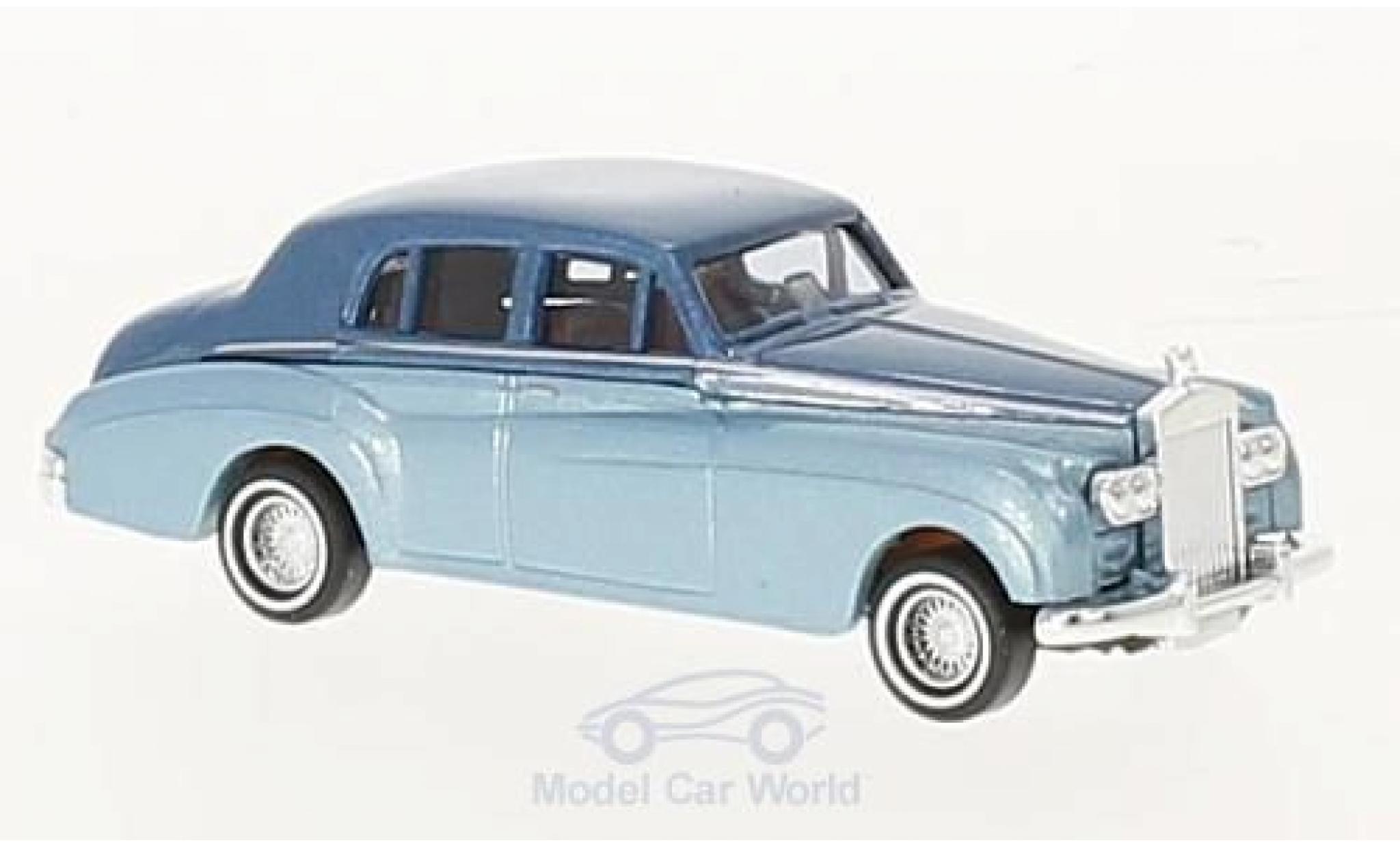 Rolls Royce Silver Cloud 1/87 Busch metallico blu/metallico blu 1959 modellino in miniatura