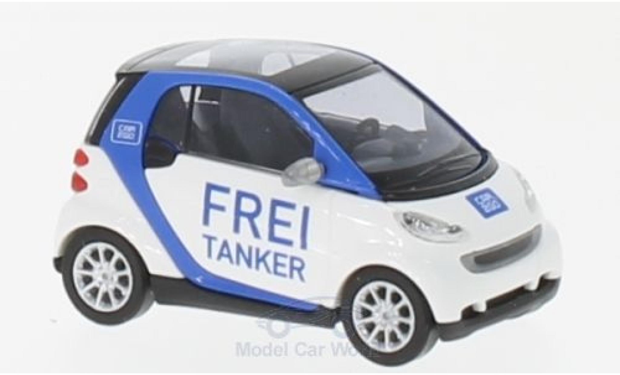 Smart ForTwo 1/87 Busch Fortwo Frei Tanker 2007 Car2go modellino in miniatura