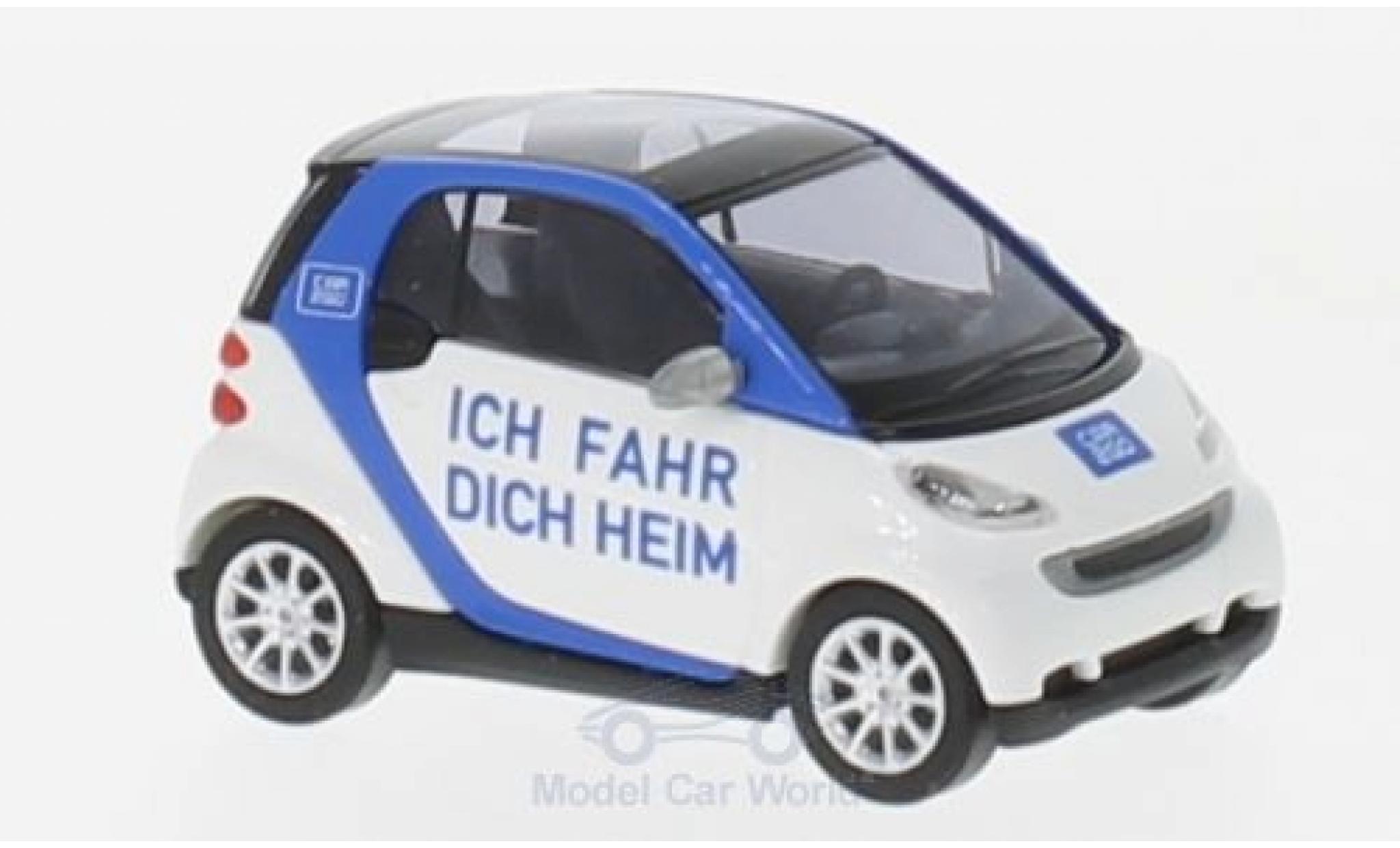Smart ForTwo 1/87 Busch Fortwo Ich fahr dich heim 2007 Car2go modellino in miniatura