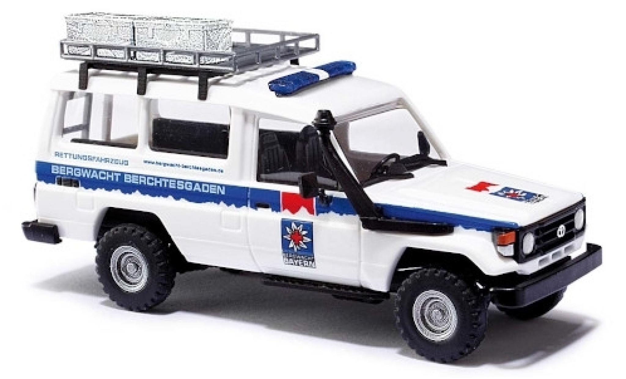 Toyota Land Cruiser 1/87 Busch HZJ 78 Bergwacht Berchtesgaden modellino in miniatura