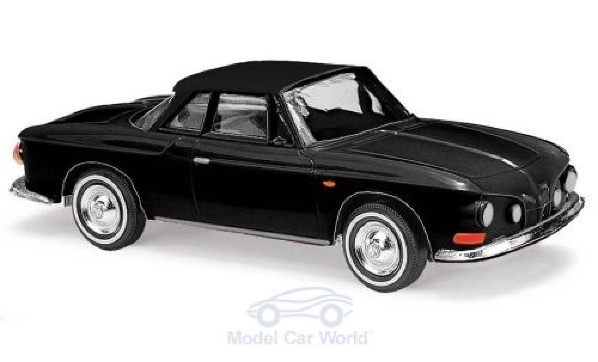 Volkswagen Karmann 1/87 Busch Ghia 1600 nero 1961 modellino in miniatura