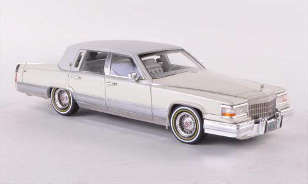 Cadillac Brougham 1/43 GLM beige/matt-bianco 1991 modellino in miniatura