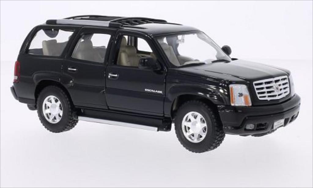 Cadillac Escalade 1/24 Welly nero 2002 modellino in miniatura