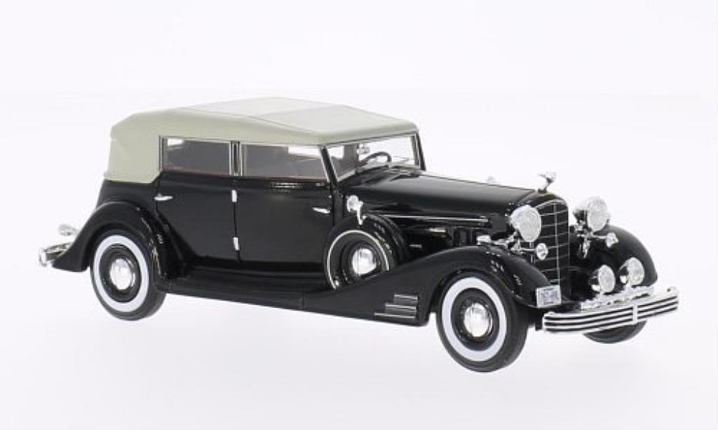 Cadillac Fleetwood 1/43 Neo Allweather Pheaton nero 1933 modellino in miniatura