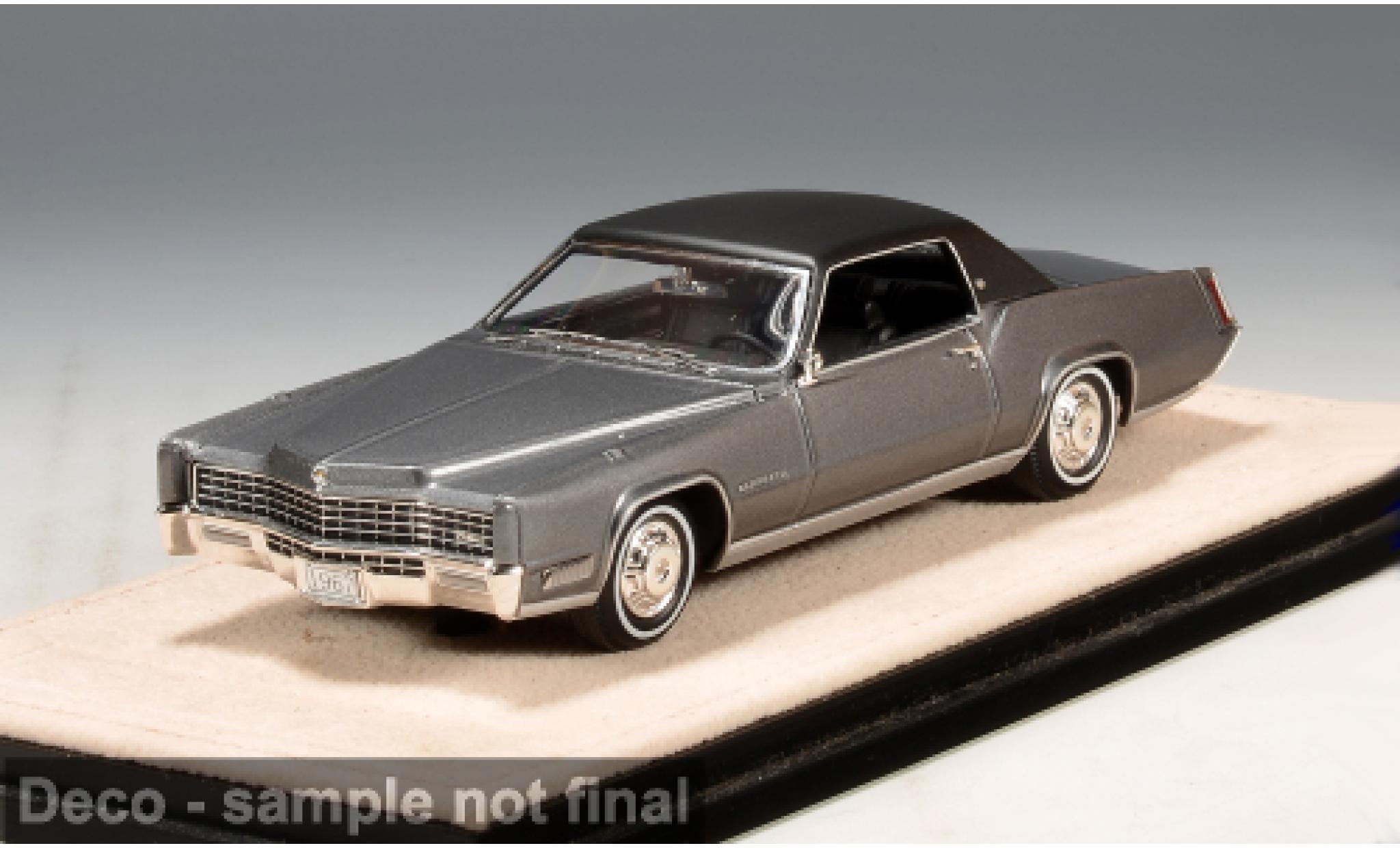 Cadillac Fleetwood 1/43 Stamp Models grau/schwarz 1967 1:43 modellini auto