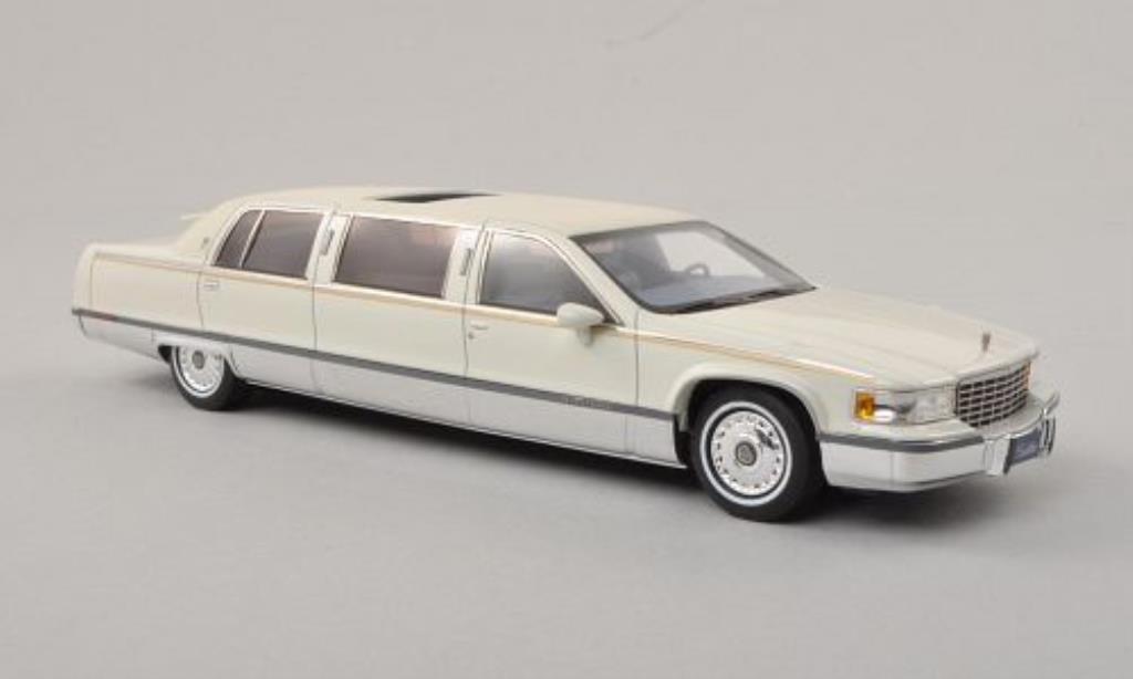 Cadillac Fleetwood 1/43 GLM Limousine bianco/matt-bianco 1991 modellino in miniatura