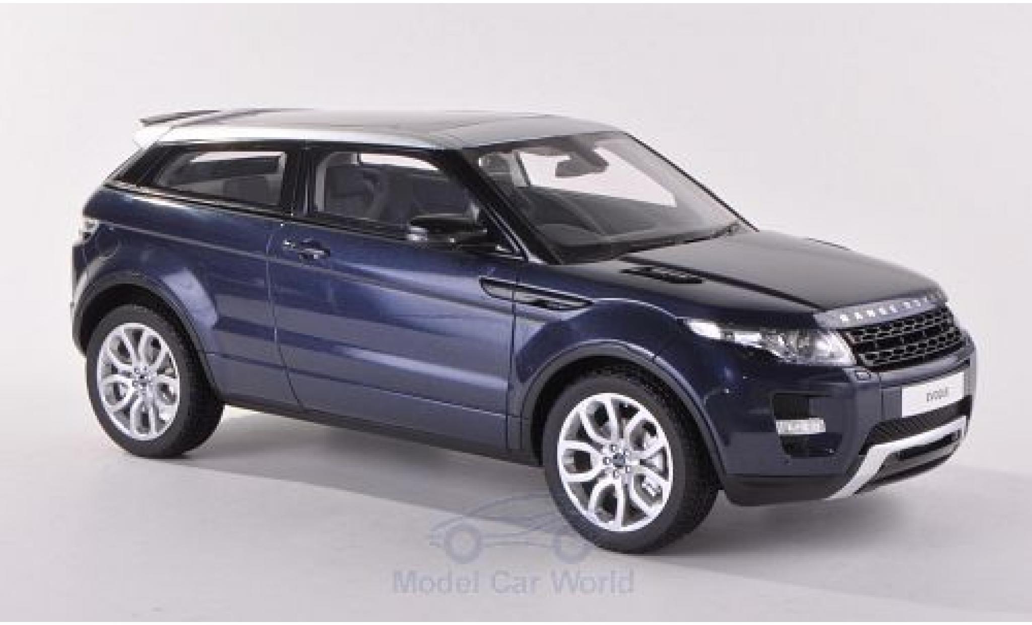 Land Rover Range Rover 1/18 Century Dragon Evoque metallico blu RHD 2011 ohne Vitrine modellino in miniatura
