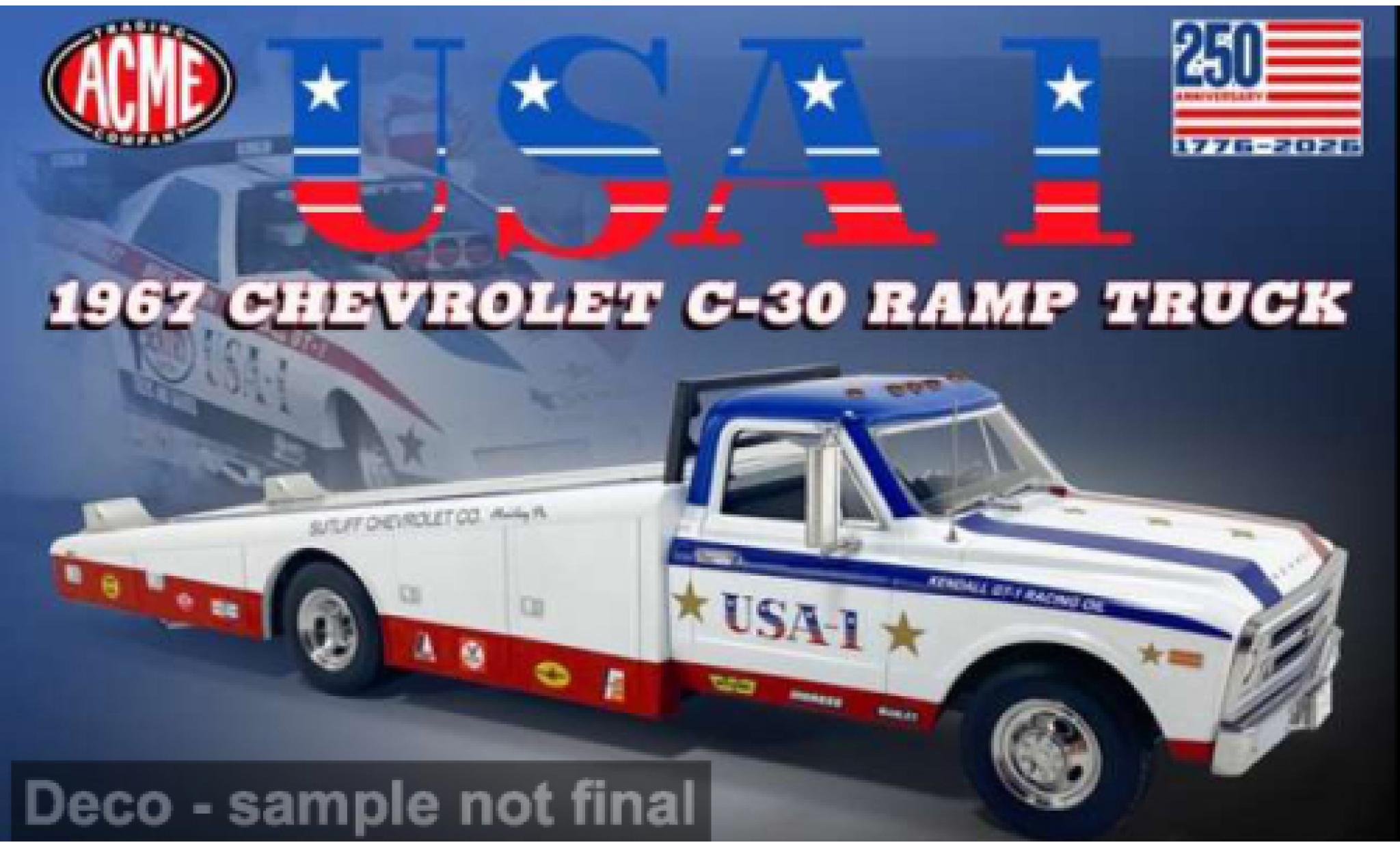 Chevrolet C-30 1/18 ACME Ramp Truck 1967 USA-1 1:18 modellino in miniatura