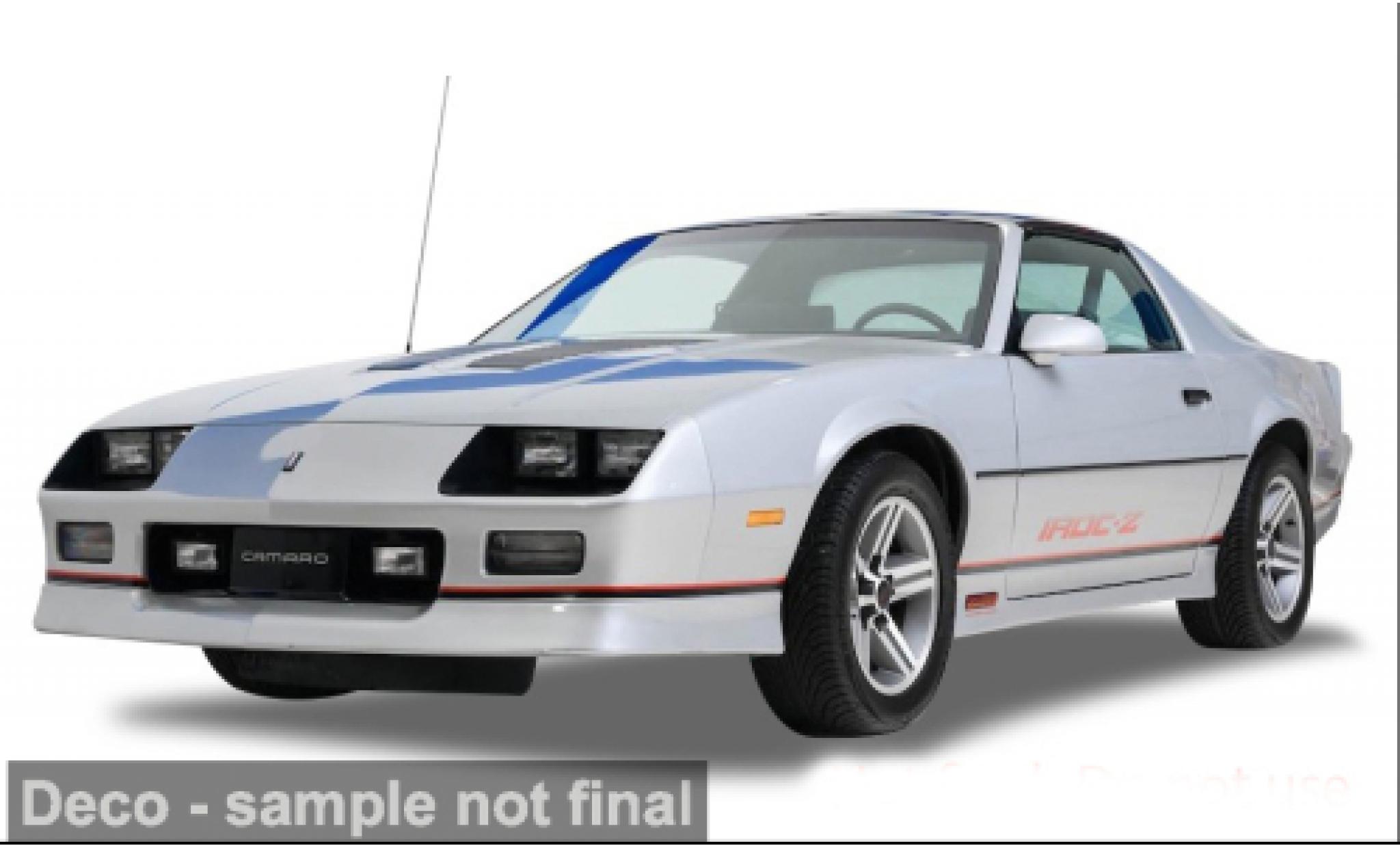 Chevrolet Camaro 1/18 Sun Star IROC silber 1:18 modellino in miniatura