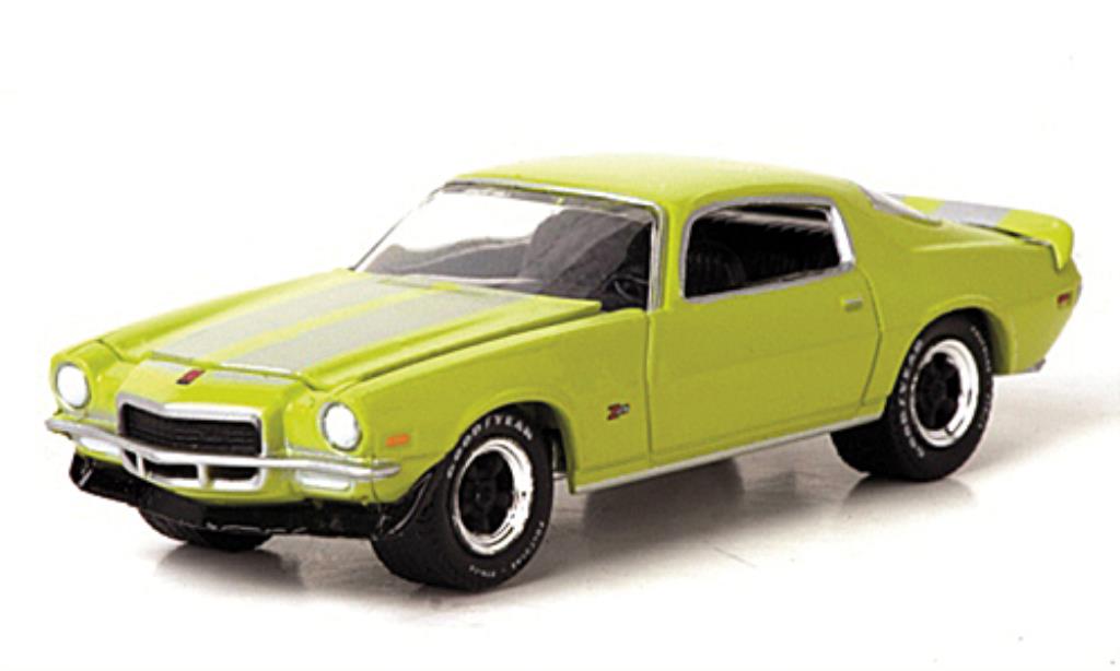 Chevrolet Camaro Z28 1/64 Greenlight Z28 grun/grigio 1972 modellino in miniatura