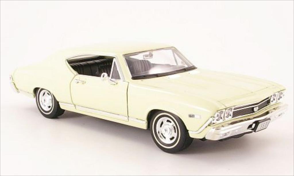 Chevrolet Chevelle 1/24 Welly SS 396 beige 1968 modellino in miniatura