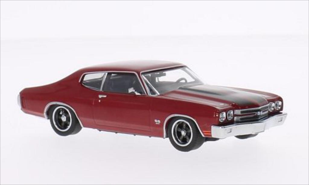 Chevrolet Chevelle 1/43 Greenlight SS rosso/nero 1970 modellino in miniatura