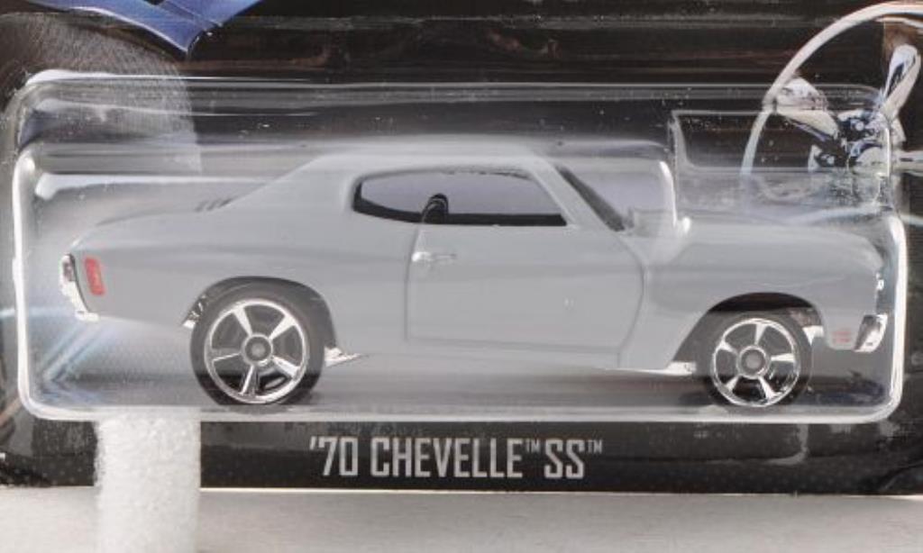 Chevrolet Chevelle 1/64 Hot Wheels SS Tuning matt-grigio Fast & Furious 1970 modellino in miniatura