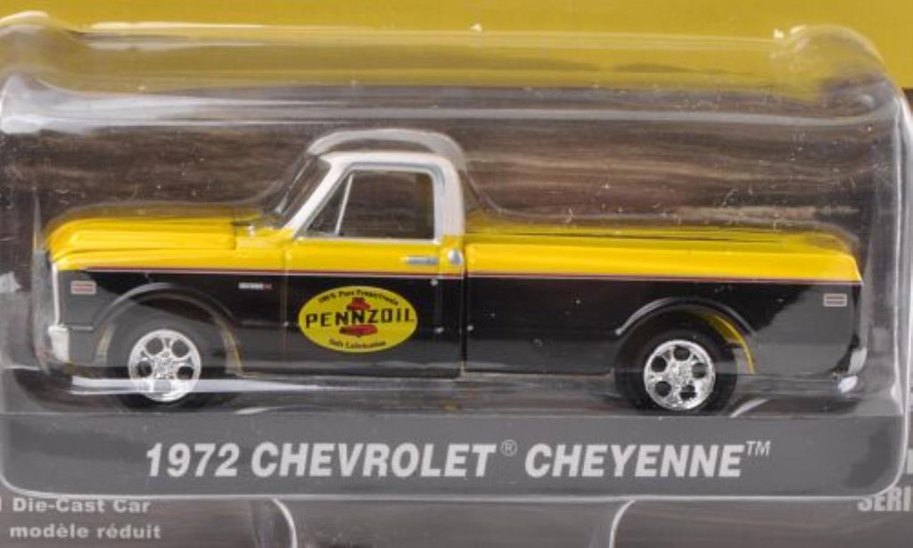 Chevrolet C-10 1/64 Greenlight Cheyenne Pennzoil 1972 modellino in miniatura