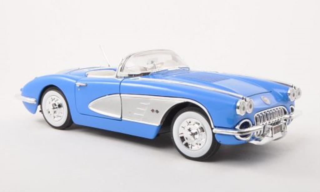 Chevrolet Corvette C1 1/18 Motormax C1 C1 blu/grigio 1958 modellino in miniatura