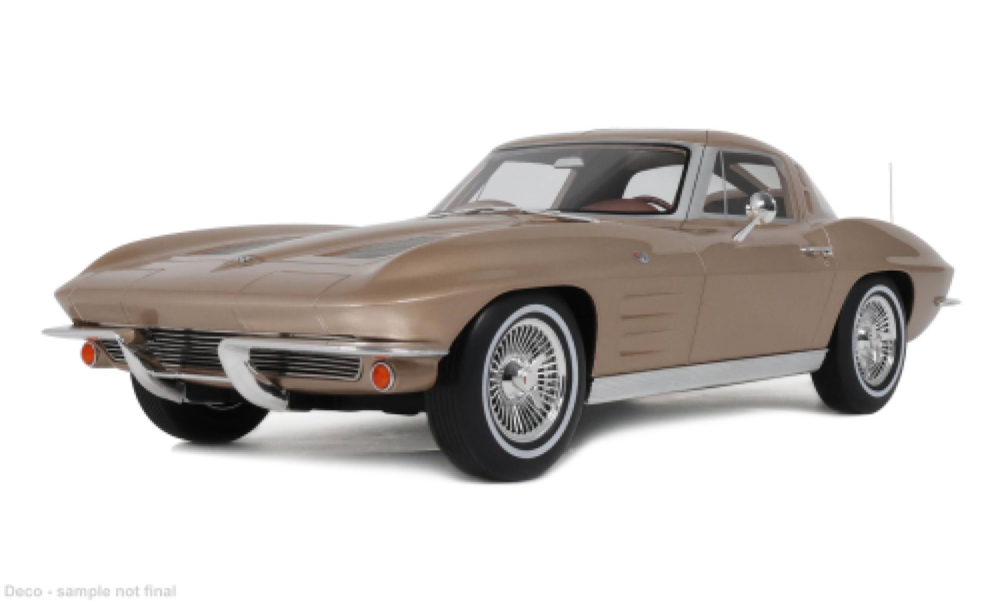 Chevrolet Corvette 1/12 GT Spirit C2 beige 1963 1:12 modellino in miniatura