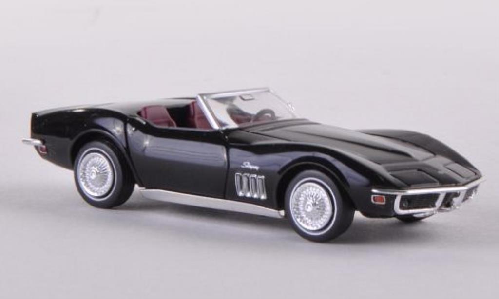 Chevrolet Corvette C3 1/87 Brekina C3 Convertibile nero modellino in miniatura
