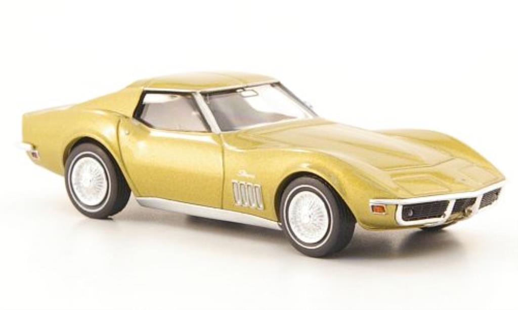 Chevrolet Corvette C3 1/87 Brekina C3 gold modellino in miniatura