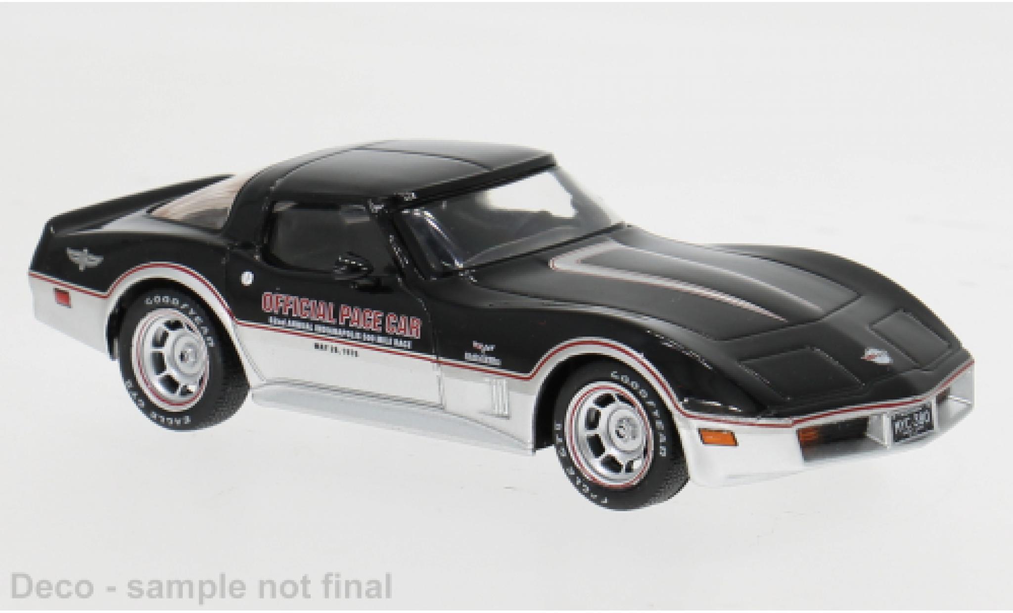 Chevrolet Corvette 1/43 IXO (C3) schwarz/silber 1980 1:43 modellini auto