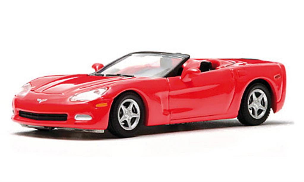 Chevrolet Corvette C6 1/64 Greenlight C6 Convertibile rosso 2005 modellino in miniatura