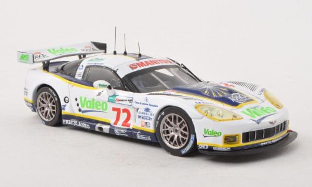 Chevrolet Corvette C6 1/43 IXO C6 C6.R No.72 Valeo / Manitou 24h Le Mans 2008 /J.Policand modellino in miniatura
