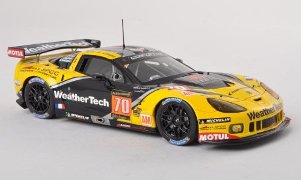 Chevrolet Corvette C6 1/43 Spark C6 C6.R ZR1 No.70 Larbre Competition 24h Le Mans 2013 /M.Rodrigues modellino in miniatura