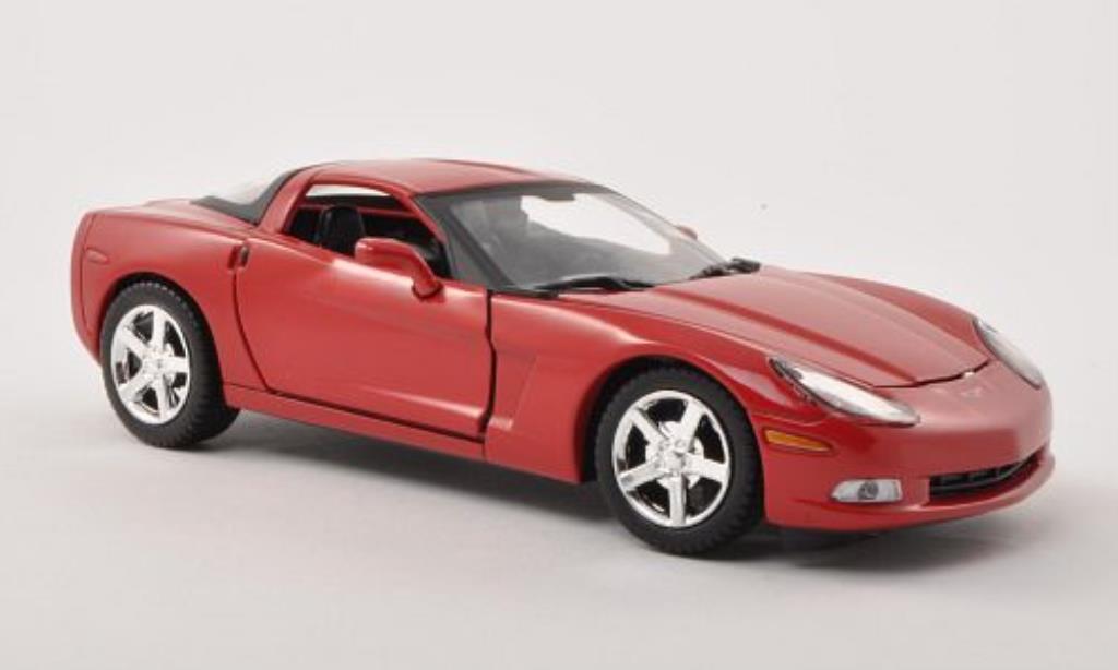 Chevrolet Corvette C6 1/24 Motormax C6 rosso 2005 modellino in miniatura