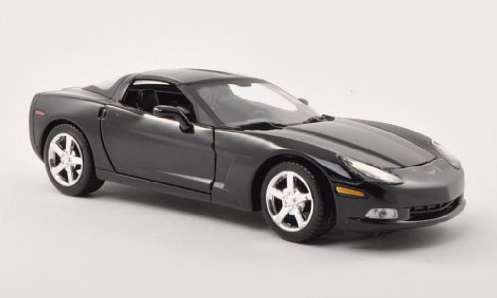 Chevrolet Corvette C6 1/24 Motormax C6 nero 2005 modellino in miniatura