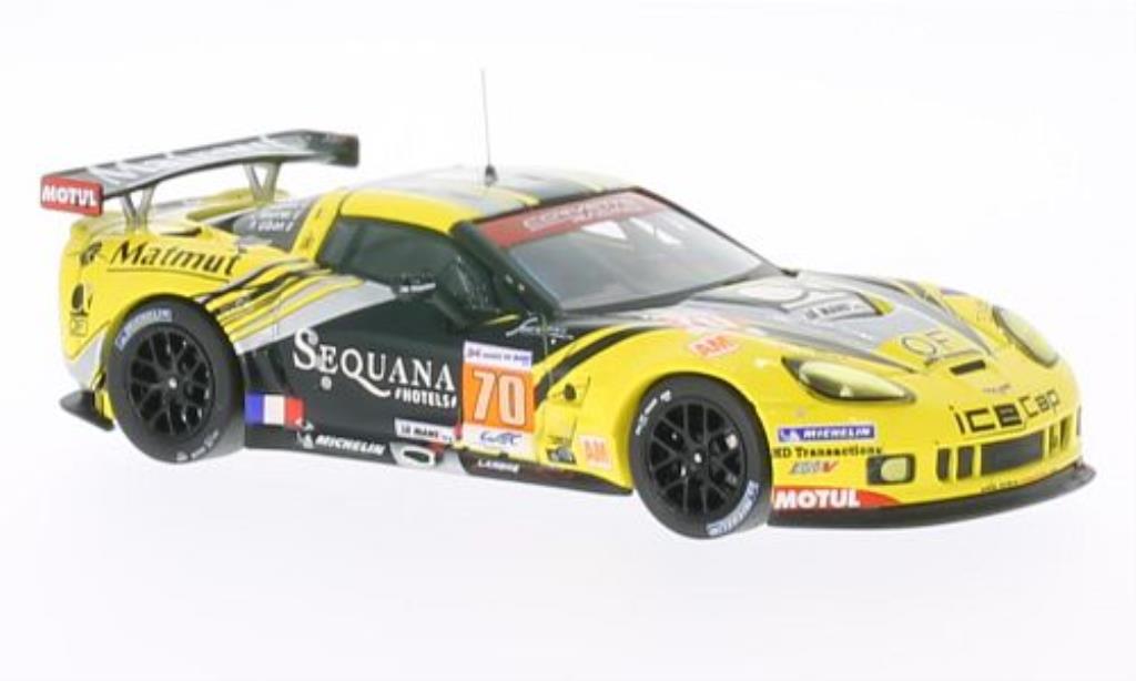 Chevrolet Corvette C6 1/43 IXO C6 ZR1 No.70 24h Le Mans 2012 /Gibon modellino in miniatura