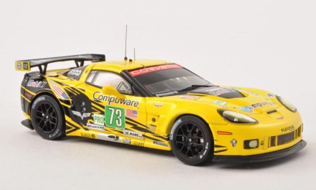Chevrolet Corvette C6 1/43 IXO C6 ZR1 No.73 24h Le Mans 2012 /J.Magnussen modellino in miniatura