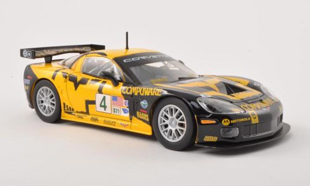 Chevrolet Corvette C6 1/24 Burago C6 C6R No.4 Compuware /O.Gavin modellino in miniatura