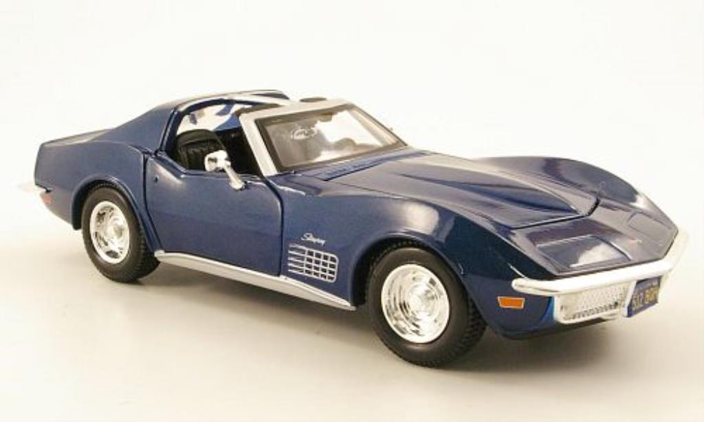 Chevrolet Corvette C3 1/24 Maisto C3 blu 1970 modellino in miniatura