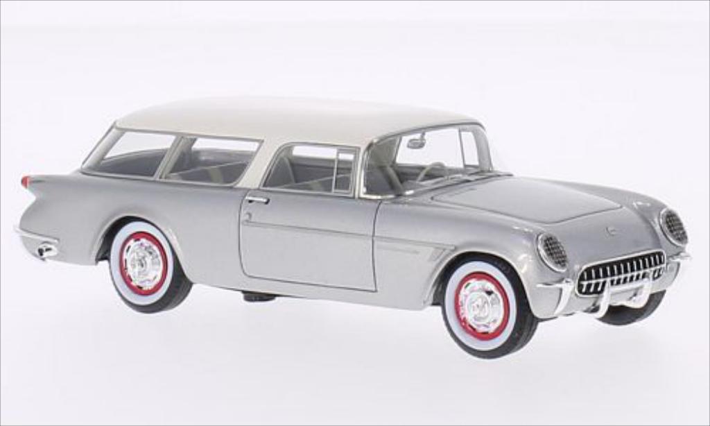 Chevrolet Corvette C1 1/43 Neo C1 Nomad grigio/bianco 1954 modellino in miniatura