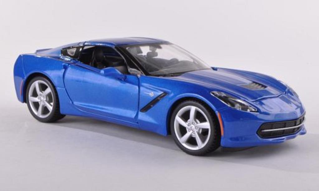 Chevrolet Corvette C7 1/24 Maisto C7 (C 7) Coupe blu 2014 modellino in miniatura