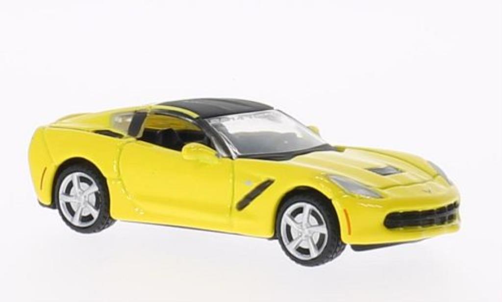 Chevrolet Corvette C7 1/64 Maisto C7 (C7) giallo Toy Fair 2014 modellino in miniatura