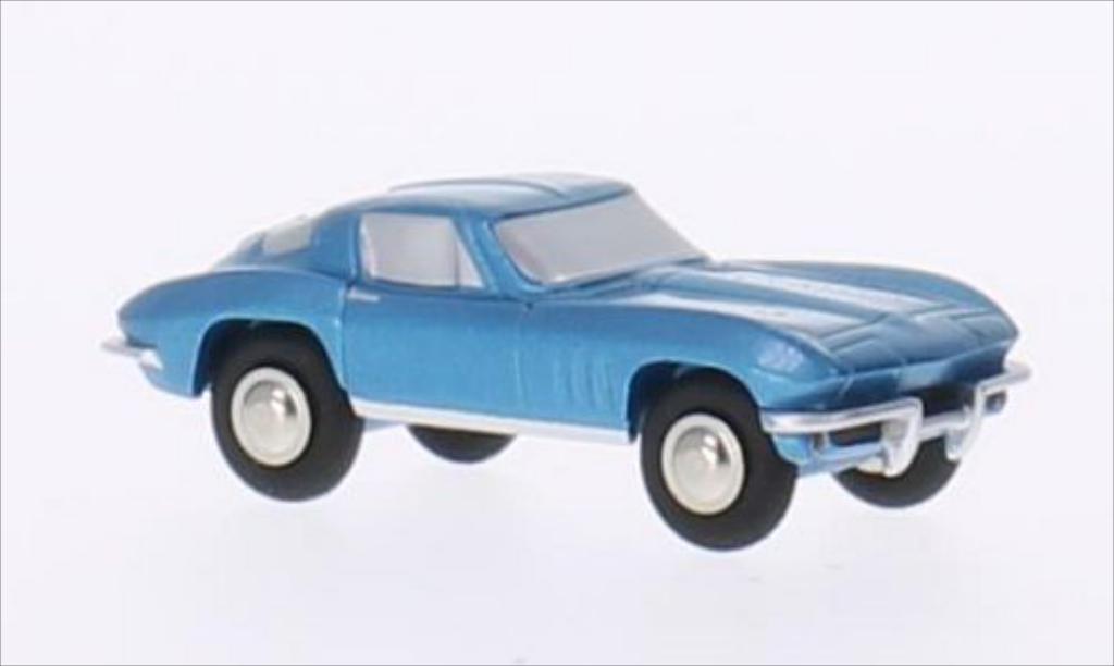 Chevrolet Corvette Stingray 1/90 Schuco Stingray metallico blu modellino in miniatura
