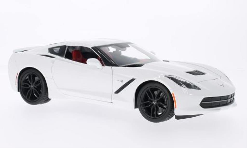 Chevrolet Corvette C7 1/18 Maisto C7 Z51 (C7) bianco 2014 modellino in miniatura